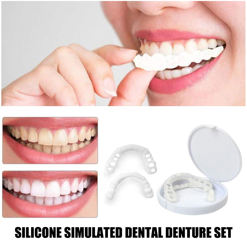Teeth Whitening Usa - licone Denture Set Fit Temporary Orthodontic