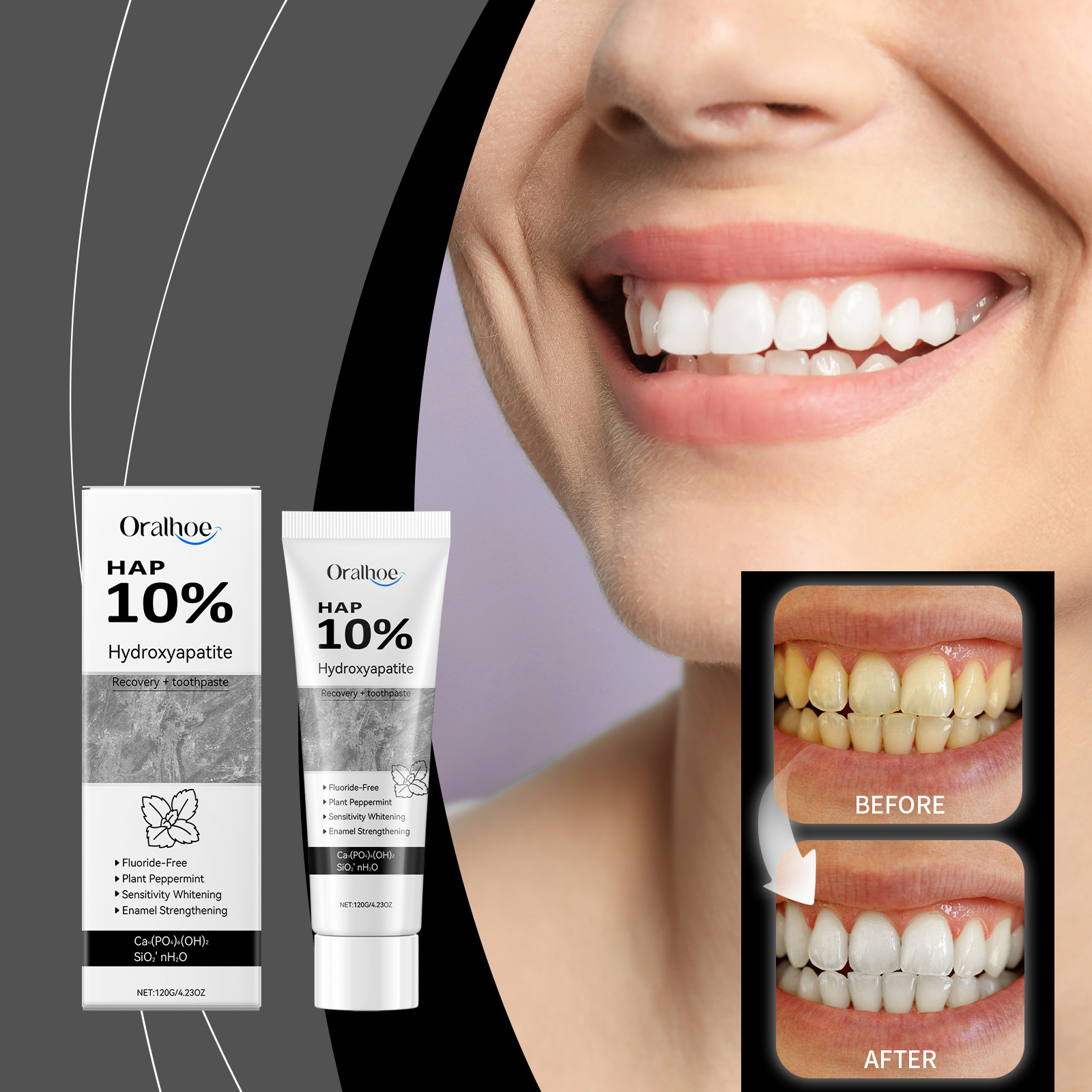 Hydroxyapatite Toothpaste - Hydroxyapatite W-hitening Teeth Toothpaste Enamel Repair