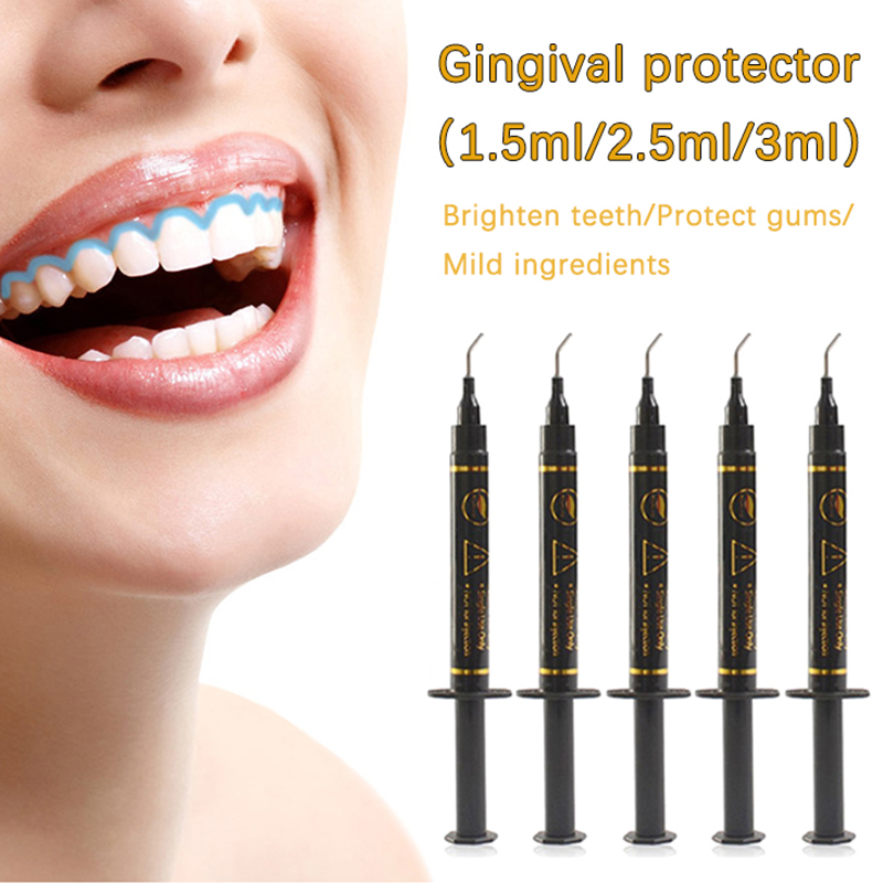 Teeth Whitening Gingival Barrier - 1.5/2.5/3ML Dental Syringe Gum Protector Gel