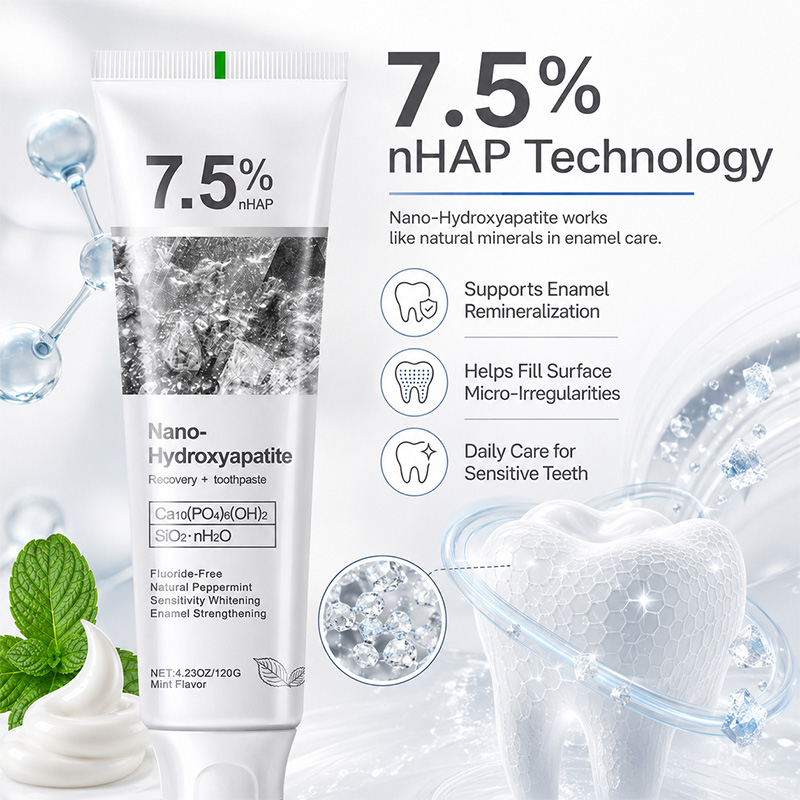 Hydroxyapatite Toothpaste - 5/6Pcs 7.5% nHAP Nano Hydroxyapatite Toothpaste