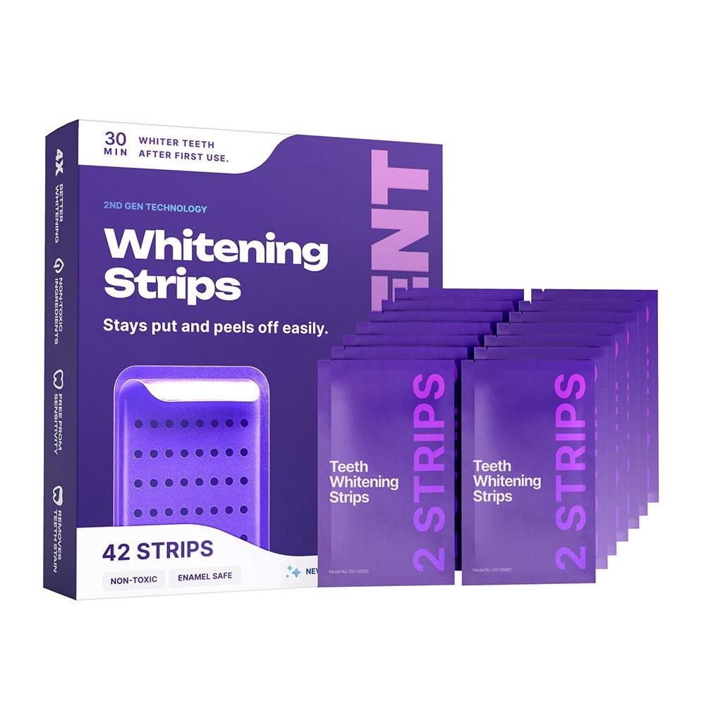 Teeth Whitening Gel Refills - 42 Pack Purple Teeth Whitening Strips