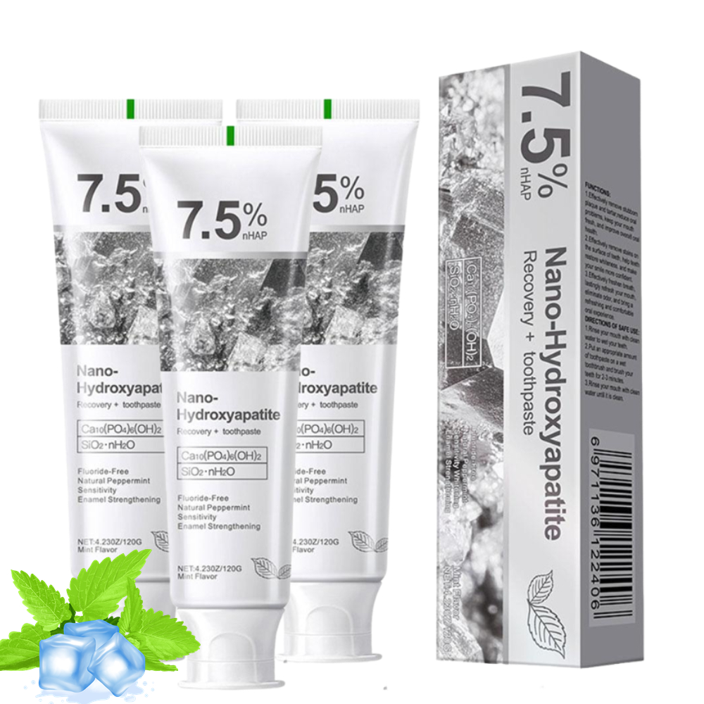 Remineralizing Toothpaste - 7.5% Nano Hydroxyapatite Toothpaste Whitening Gentle