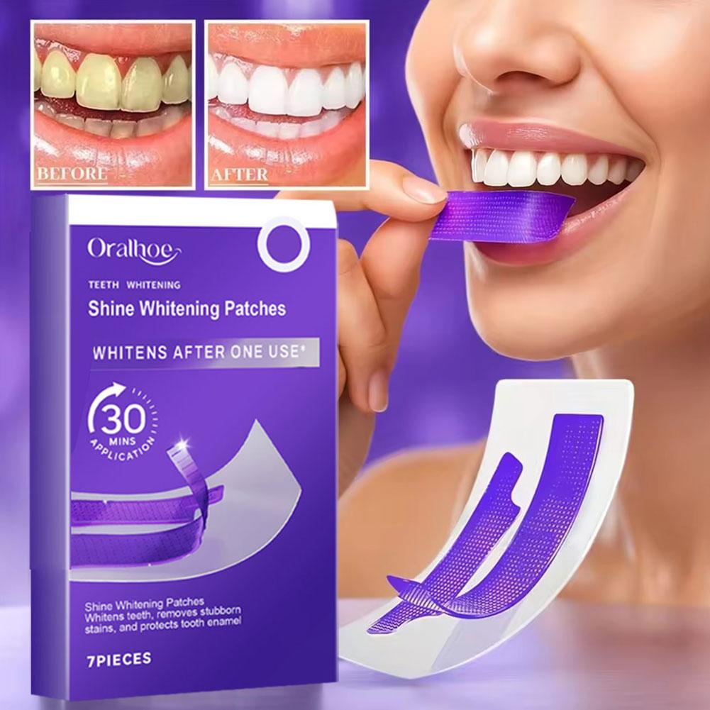 Teeth Whitening (Bleaching) - Purple Teeth Whitening Strips – Remove