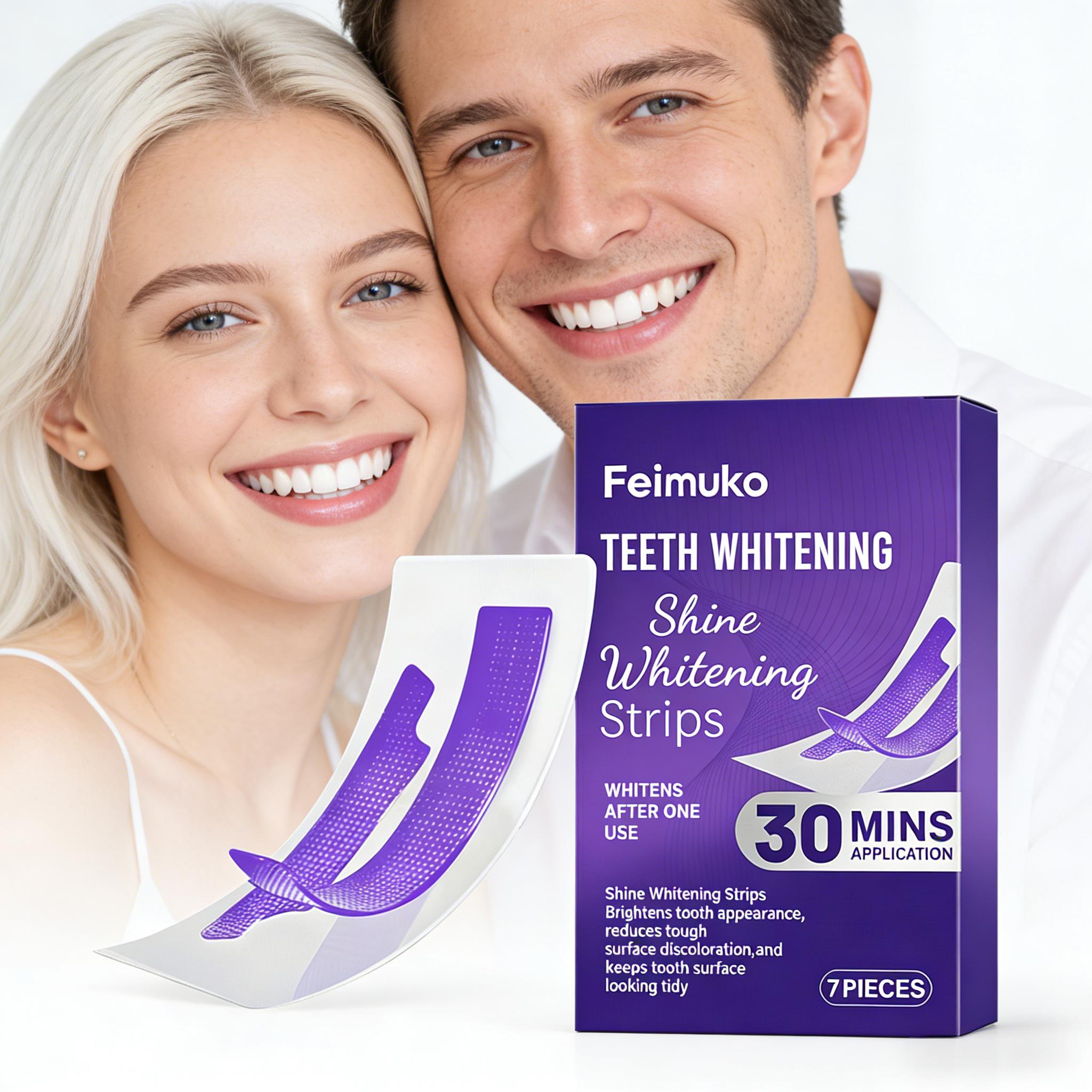 Teeth Whitening (Bleaching) - Teeth Whitening Strip Reduce Sensitivity Enamel