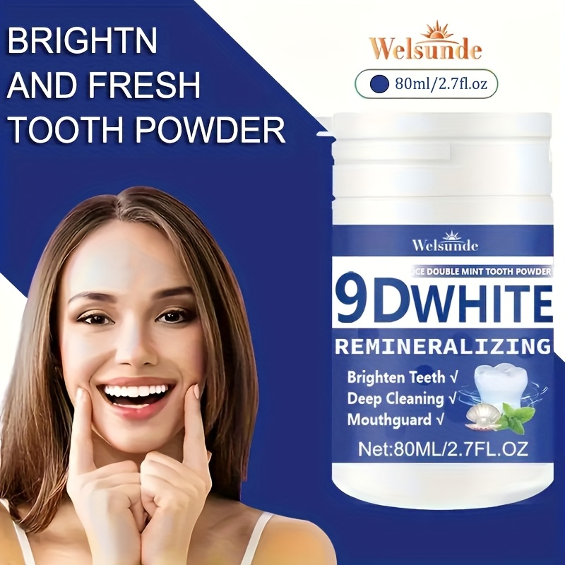 9D White Remineralizing Hydrox - đánh giá và giá Teeth Whitening Powder