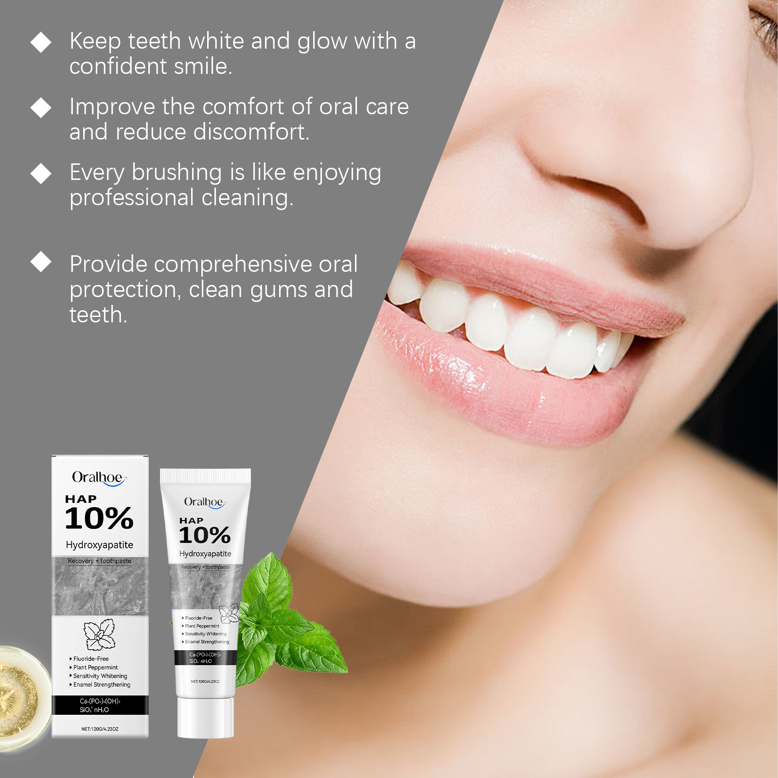 Hydroxyapatite W-hitening Teet - đánh giá và giá Hydroxyapatite Toothpaste