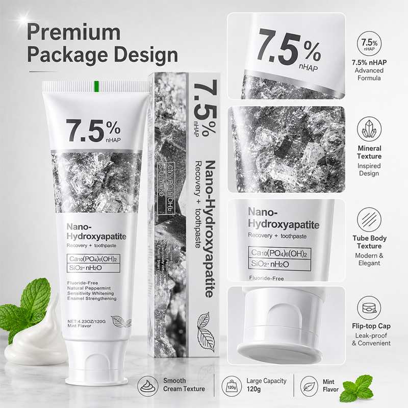 5/6Pcs 7.5% nHAP Nano Hydroxya - đánh giá và giá Hydroxyapatite Toothpaste