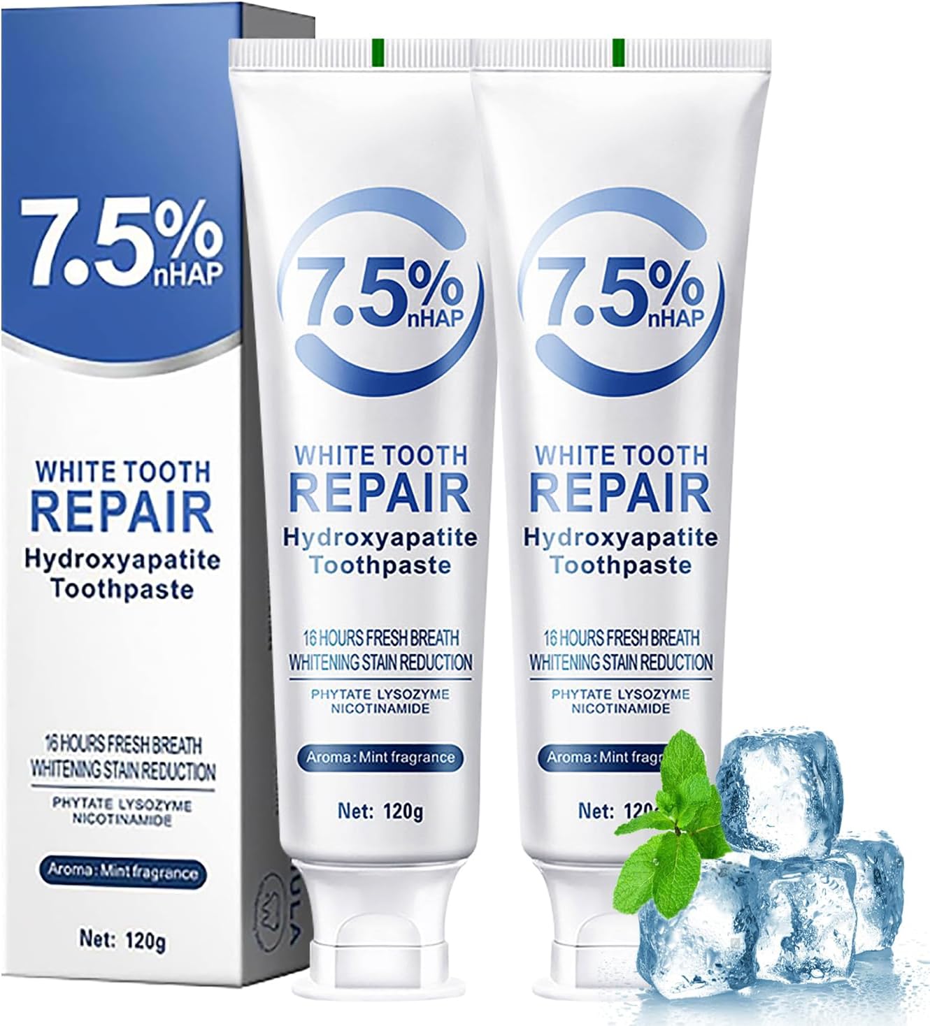 1/2Pcs Hydroxyapatite Toothpas - đánh giá và giá Hydroxyapatite Toothpaste