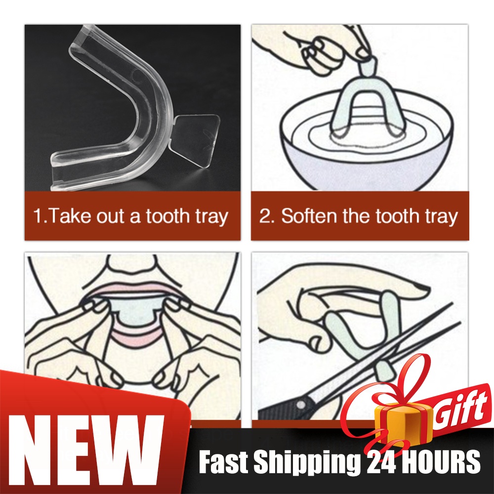 2/4pcs Soft Tooth Orthodontic  - đánh giá và giá Teeth Whitening With Trays