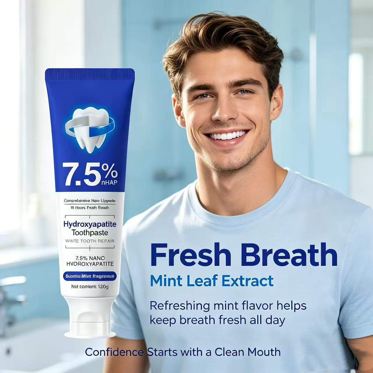 7.5%Nano Hydroxyapatite Toothp - đánh giá và giá Hydroxyapatite Toothpaste