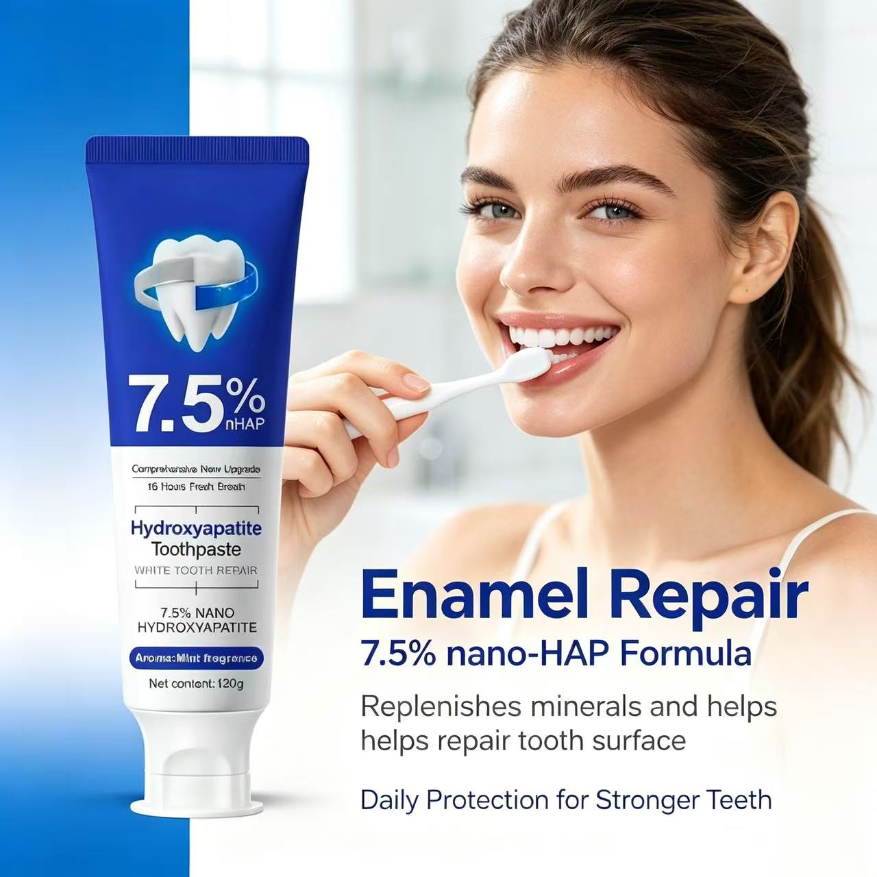 7.5%Nano Hydroxyapatite Toothp - đánh giá và giá Hydroxyapatite Toothpaste