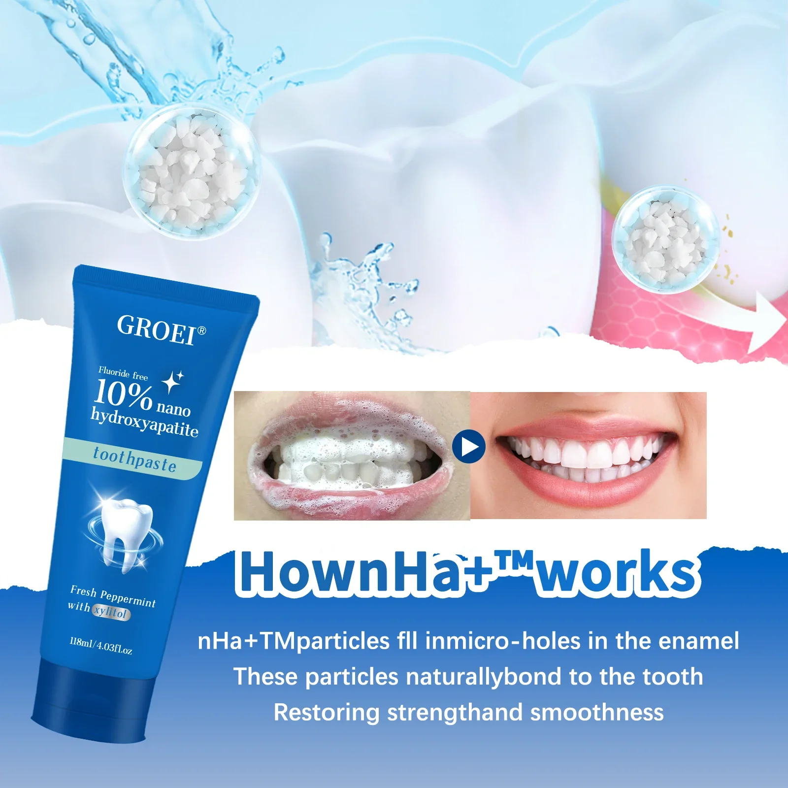 Cavity Prevention Xylitol Toot - đánh giá và giá Hydroxyapatite Toothpaste