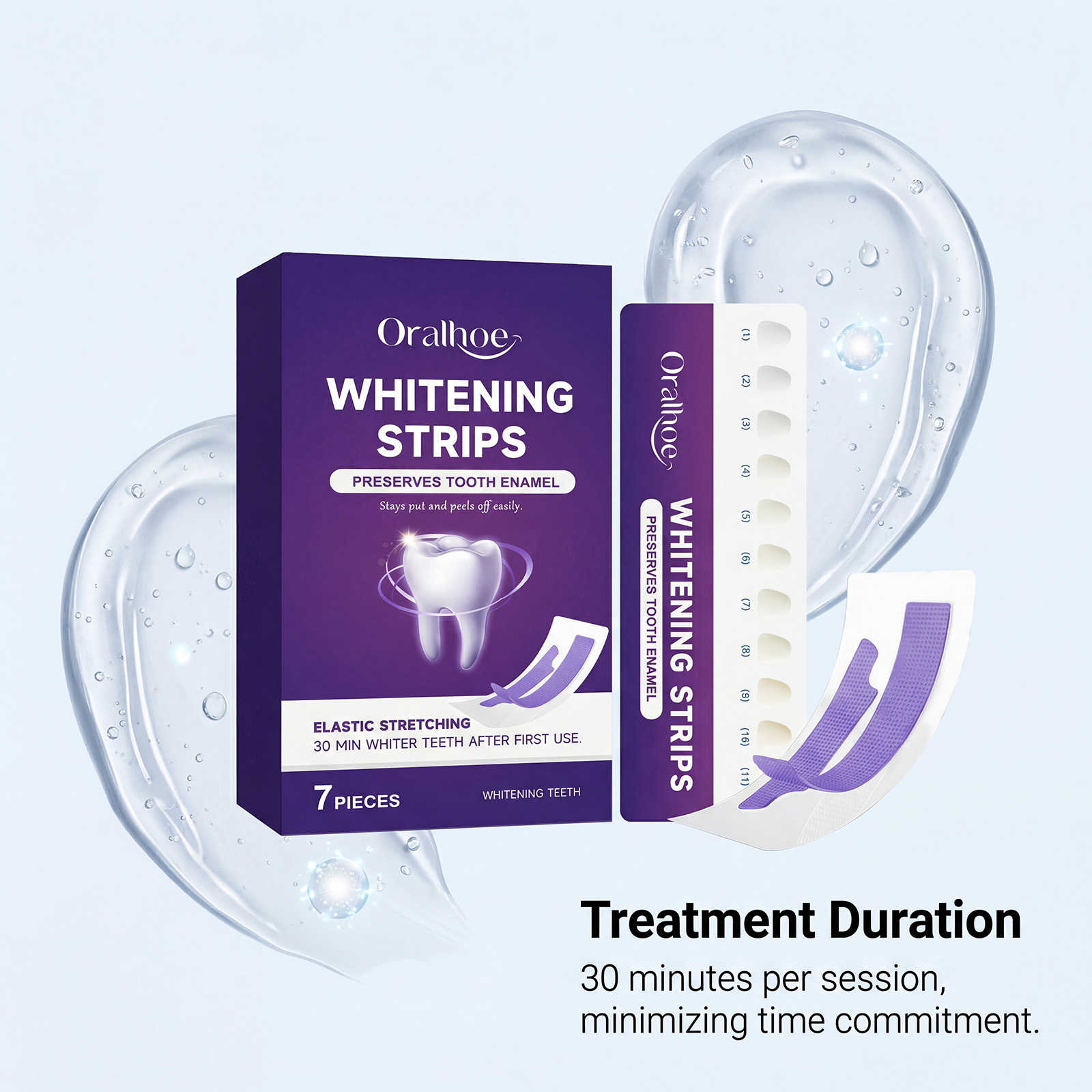 Purple Teeth Whitening Strips  - đánh giá và giá Teeth Whitening Gel Refills