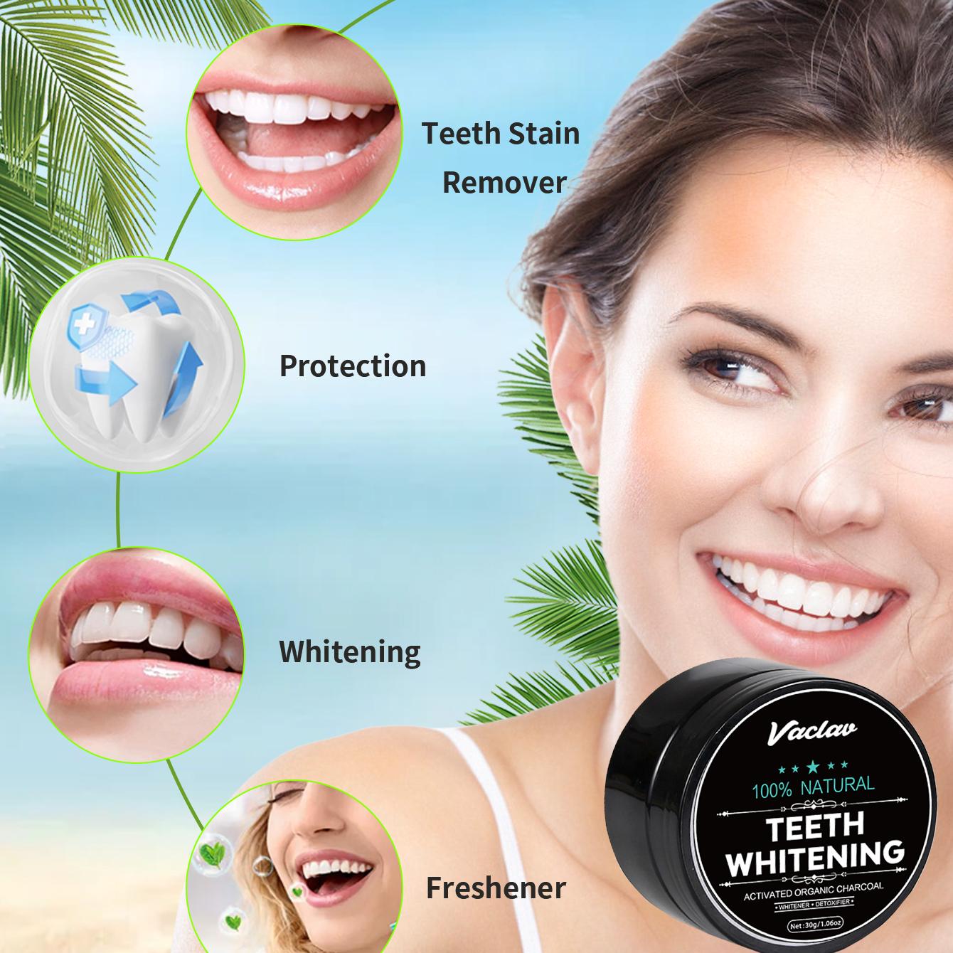 Vaclav activated charcoal teet - đánh giá và giá Teeth Whitening Filter