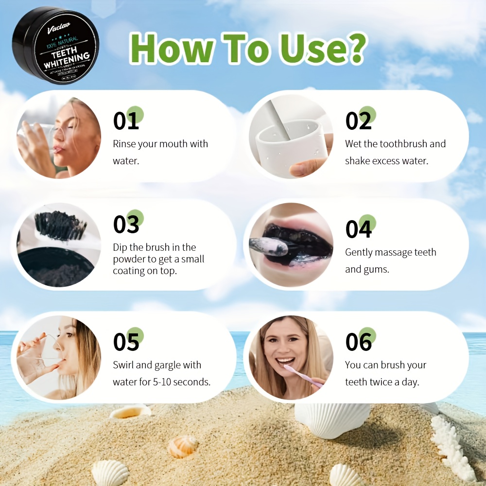 Vaclav activated charcoal teet - đánh giá và giá Teeth Whitening Filter
