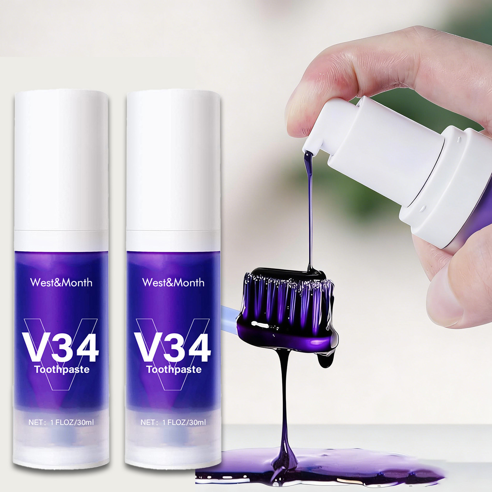 V34 Teeth Whitening Toothpaste - đánh giá và giá Remineralizing Toothpaste