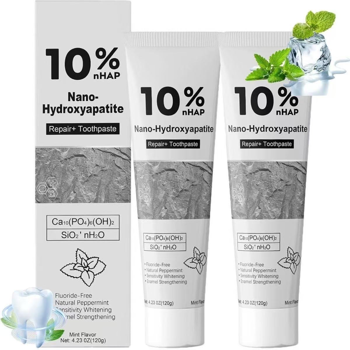10% Nano Hydroxyapatite Whiten - đánh giá và giá Hydroxyapatite Toothpaste