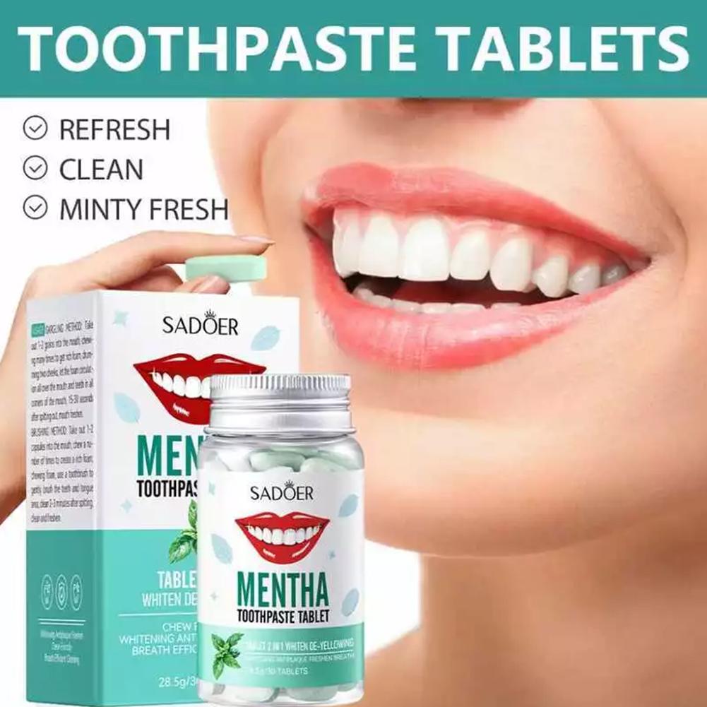 Mint Solid Toothpaste Tablets  - đánh giá và giá Teeth Whitening Filter