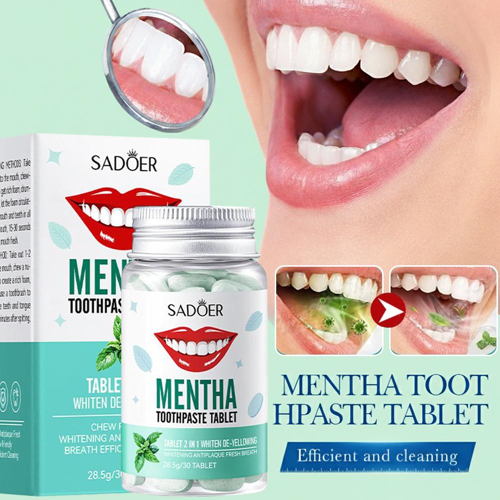 Mint Solid Toothpaste Tablets  - đánh giá và giá Teeth Whitening Filter