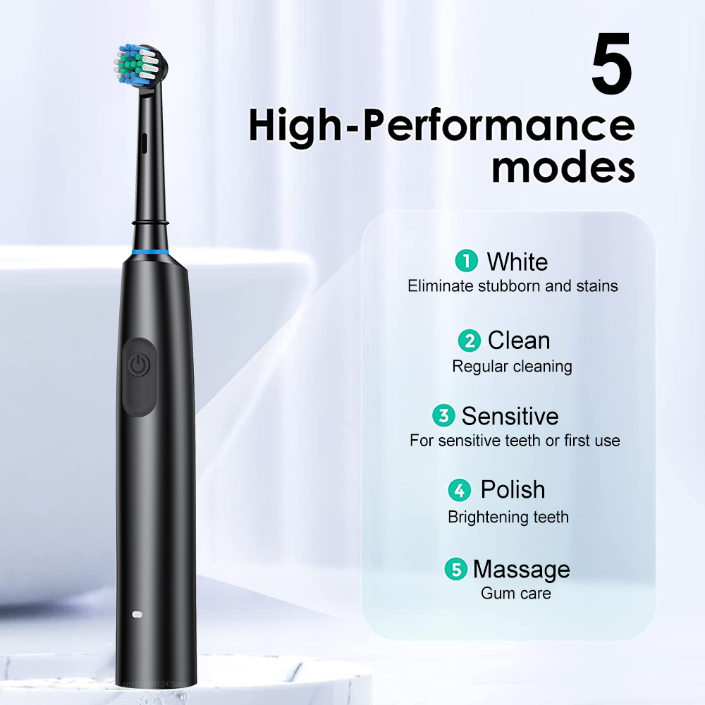 Electric Toothbrush Rotating D - đánh giá và giá Teeth Whitening Gel Refills