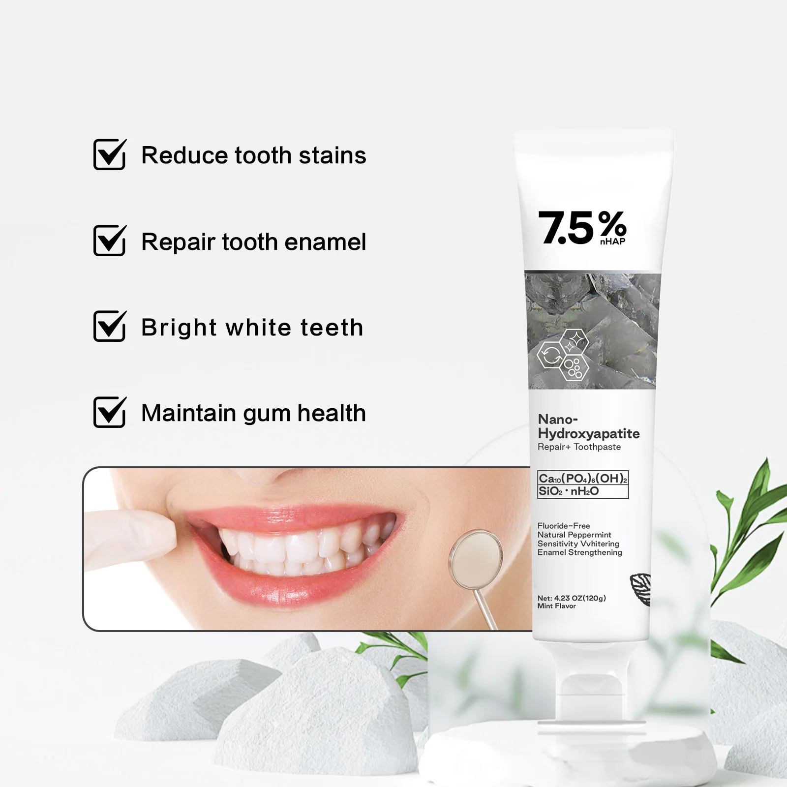 120g Nano Hydroxyapatite Tooth - đánh giá và giá Hydroxyapatite Toothpaste