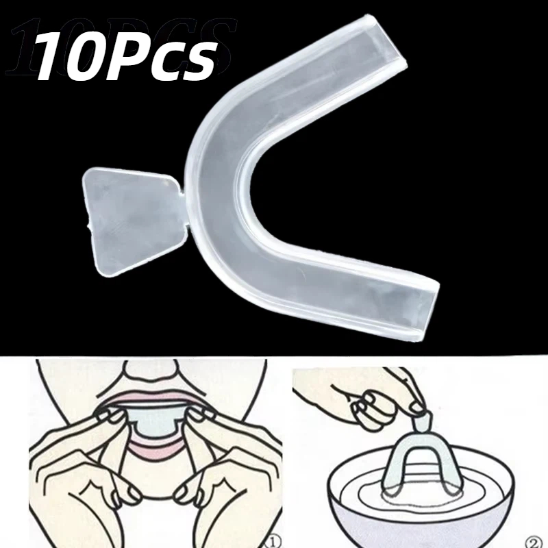 10Pcs/set Silicone Mouth Guard - đánh giá và giá Teeth Whitening With Trays