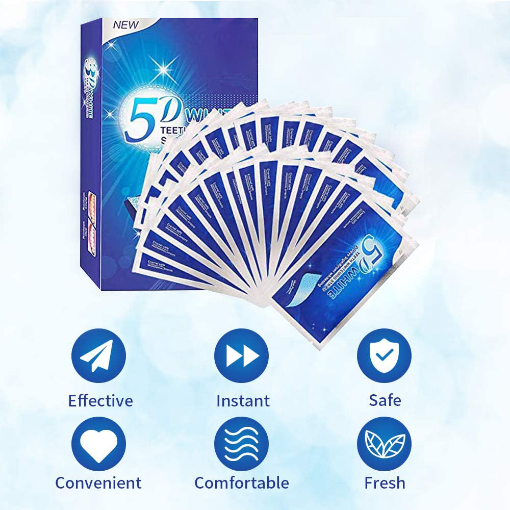 5D White Teeth Whitening Strip - đánh giá và giá Teeth Whitening Vape