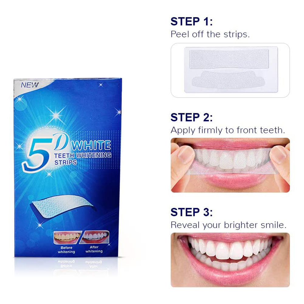5D White Teeth Whitening Strip - đánh giá và giá Teeth Whitening Vape