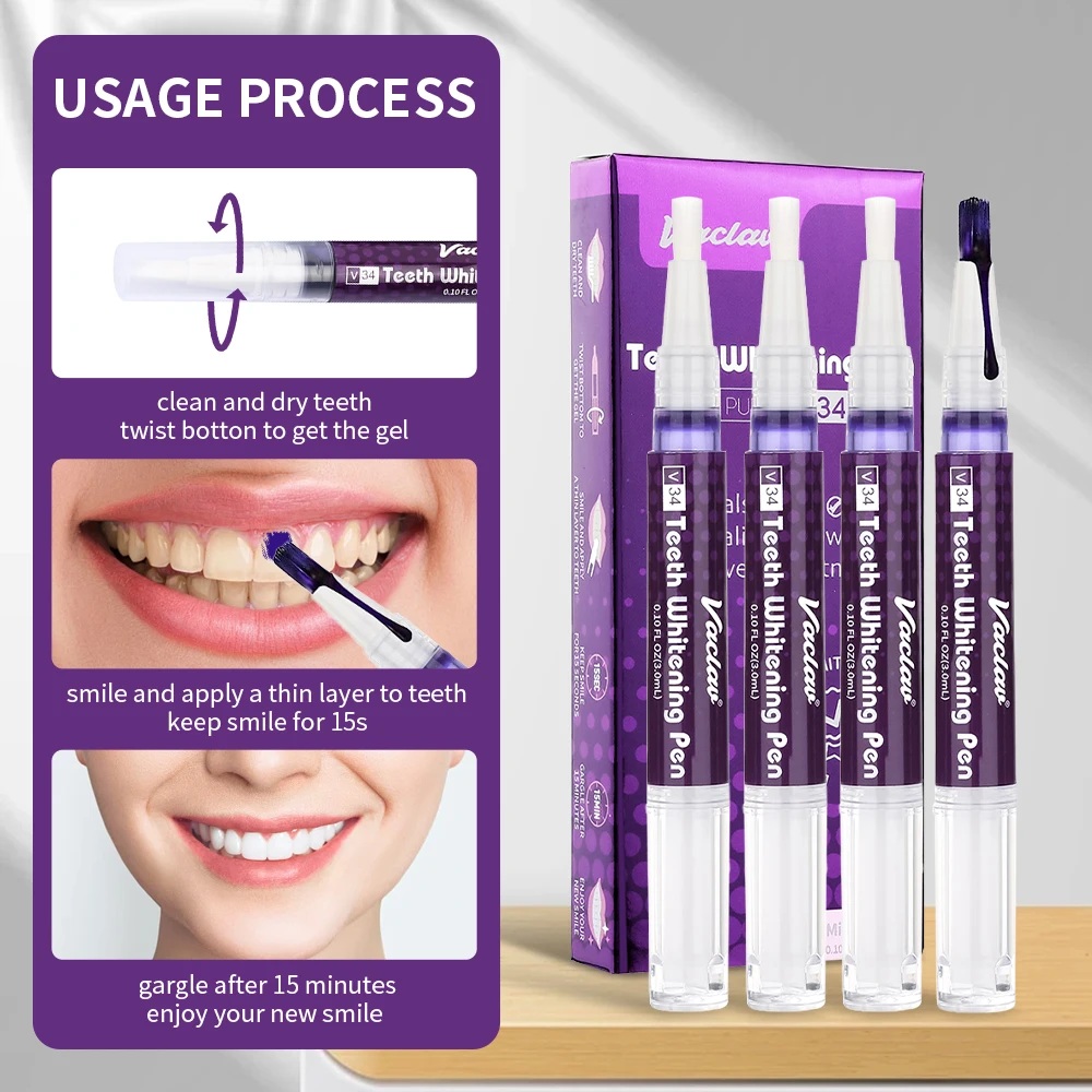 Vaclav V34 Purple teeth whiten - đánh giá và giá Teeth Whitening Vape