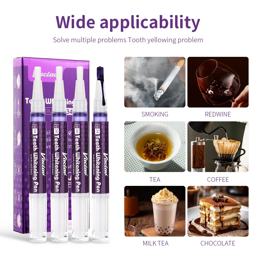 Vaclav V34 Purple teeth whiten - đánh giá và giá Teeth Whitening Vape
